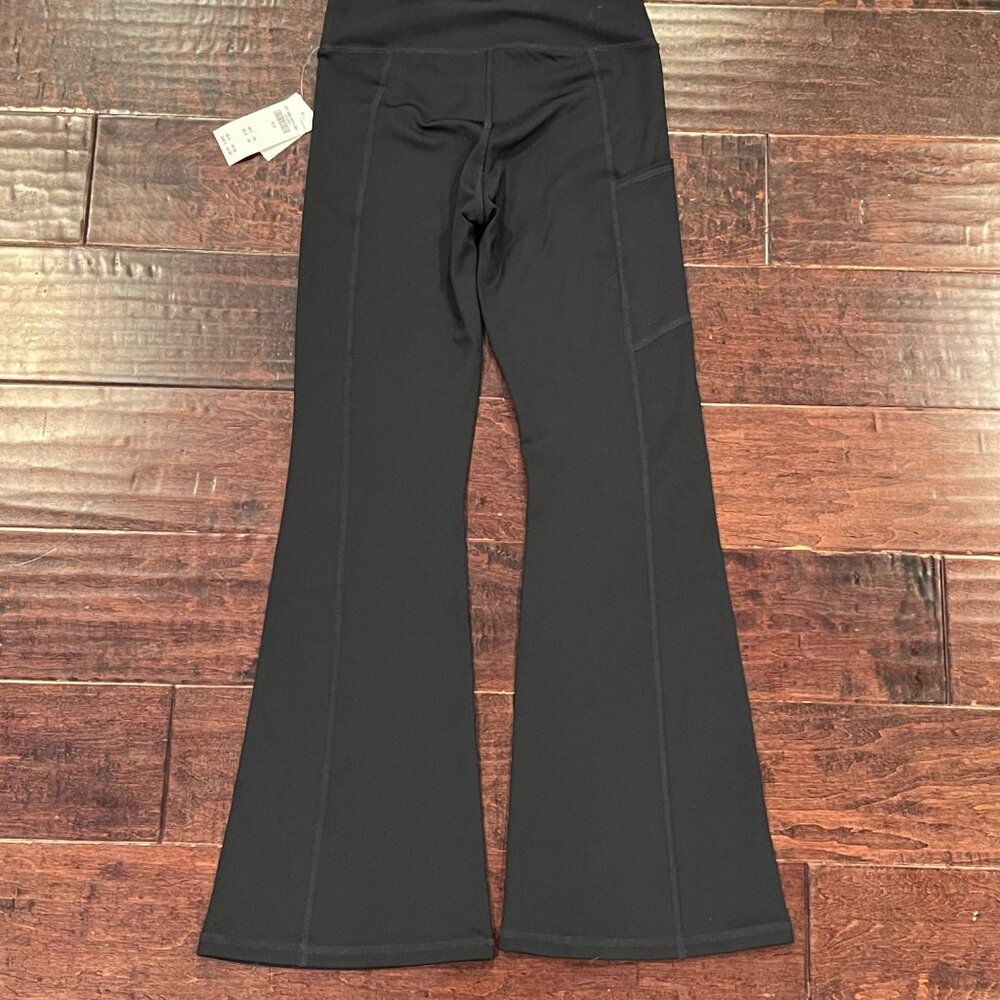 Abercombie Kids Girls' YPB Flare Leggings - Big Kid Size 9/10, Black, NWT - Picture 4 of 8